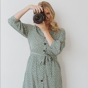 Sage Piper and Scoot Dress